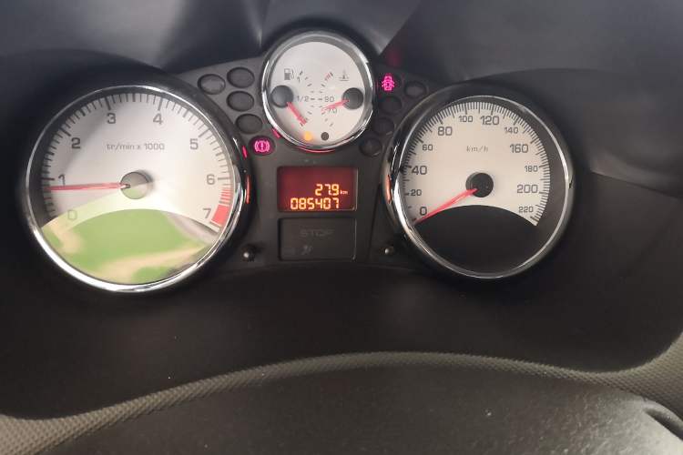 Used Peugeot 207 2011 Sedan 1.4L Manual Yule Edition Odometer Close Up