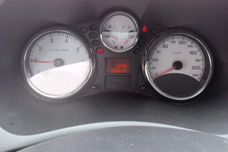 Used Peugeot 207 2011 Hatchback 1.4L Manual Yule Edition Odometer Close Up