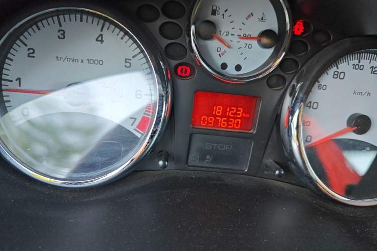 Used Peugeot 207 2011 Sedan 1.4L Manual Yule Edition Odometer Close Up
