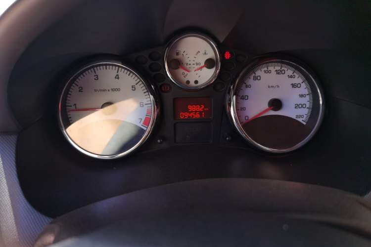 Used Peugeot 207 2011 Sedan 1.4L Manual Yule Edition Odometer Close Up