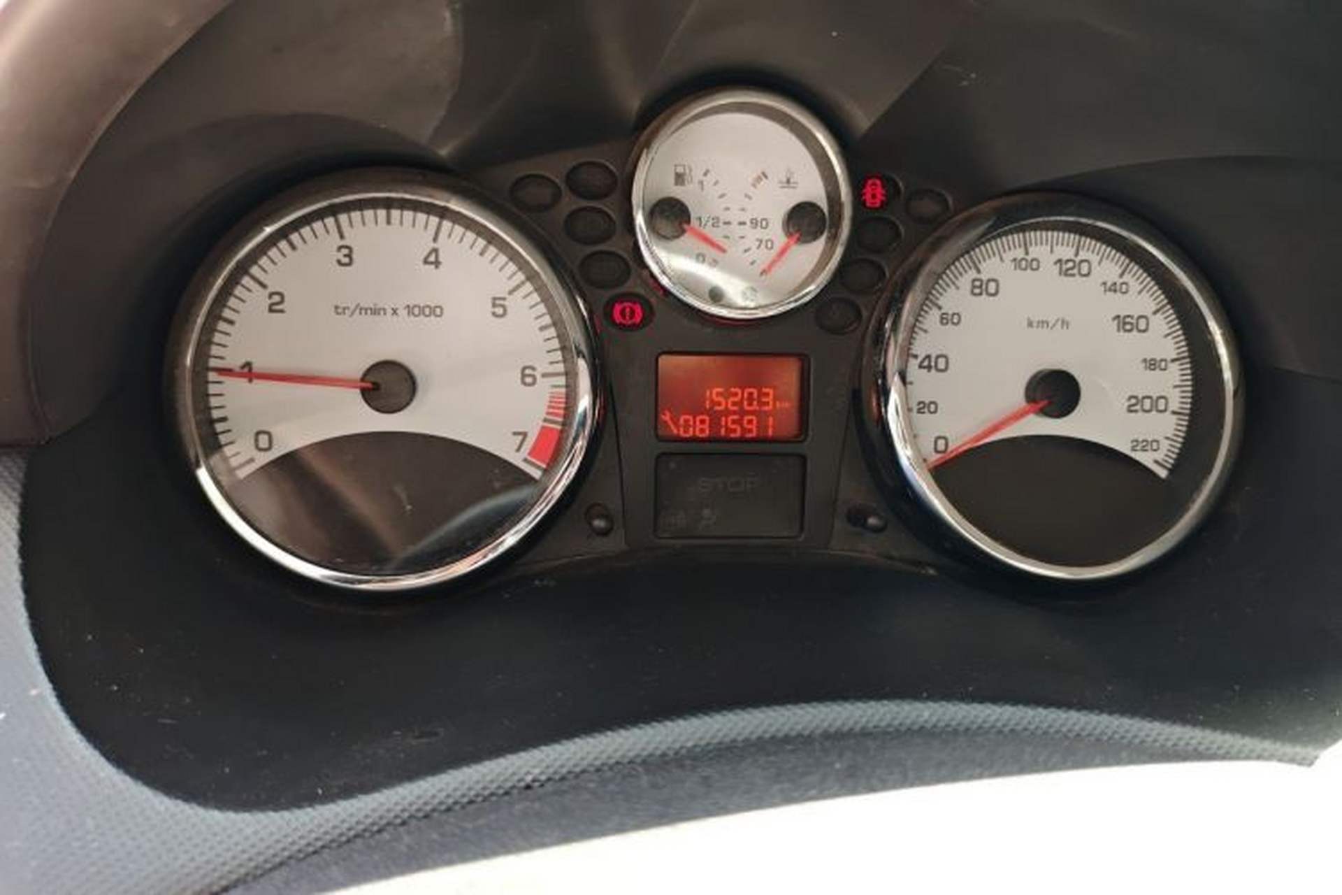 Used Peugeot 207 2011 Sedan 1.4L Manual Yule Edition Odometer Close Up