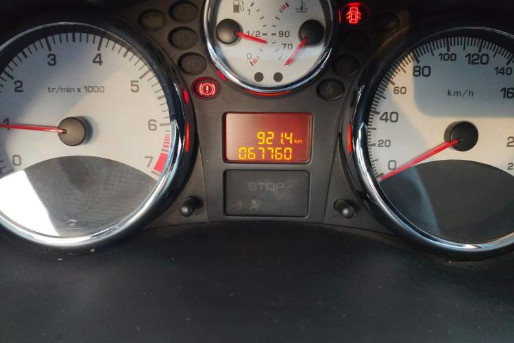 Used Peugeot 207 2011 Hatchback 1.4L Manual Yule Edition Odometer Close Up