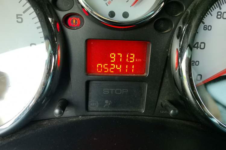 Used Peugeot 207 2011 Sedan 1.4L Manual Yule Edition Odometer Close Up