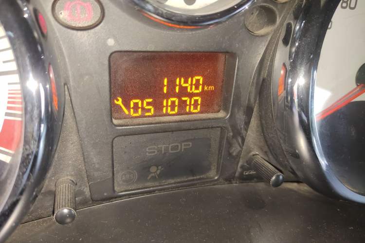 Used Peugeot 207 2011 Sedan 1.4L Manual Yule Edition Odometer Close Up
