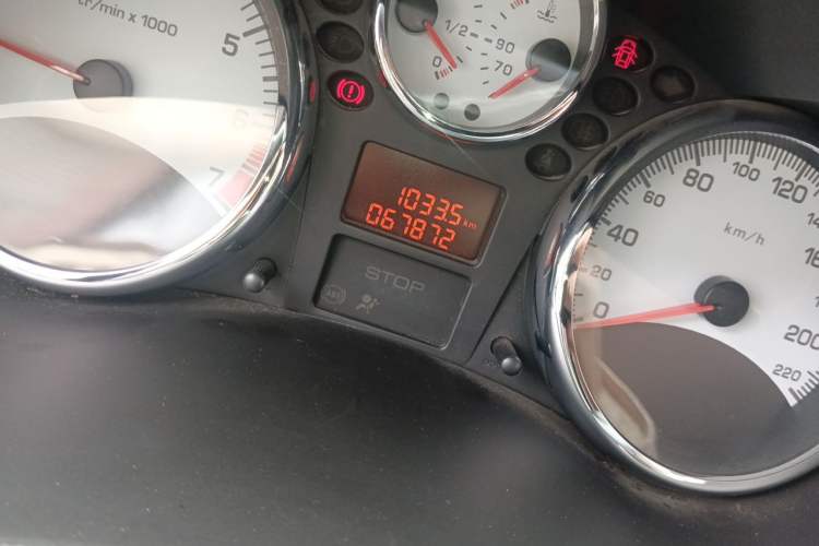 Used Peugeot 207 2011 Hatchback 1.4L Manual Yule Edition Odometer Close Up
