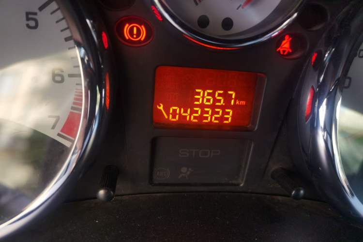 Used Peugeot 207 2011 Hatchback 1.4L Manual Yule Edition Odometer Close Up