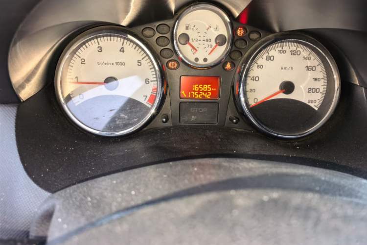 Used Peugeot 207 2011 Sedan 1.4L Manual Yule Edition Odometer Close Up