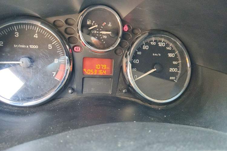 Used Peugeot 207 2011 Sedan 1.4L Manual Yule Edition Odometer Close Up