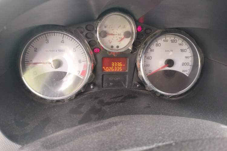 Used Peugeot 207 2011 Sedan 1.4L Manual Yule Edition Odometer Close Up