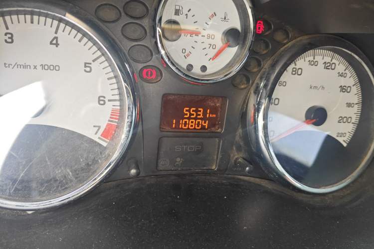 Used Peugeot 207 2011 Sedan 1.4L Manual Yule Edition Odometer Close Up
