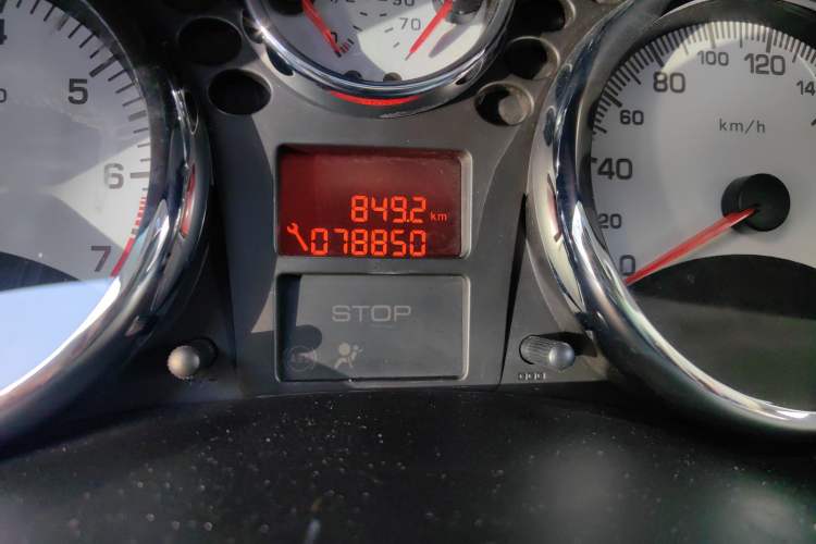 Used Peugeot 207 2011 Hatchback 1.4L Manual Yule Edition Odometer Close Up