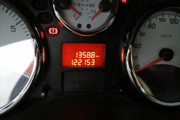 Used Peugeot 207 2011 Sedan 1.4L Manual Yule Edition Odometer Close Up