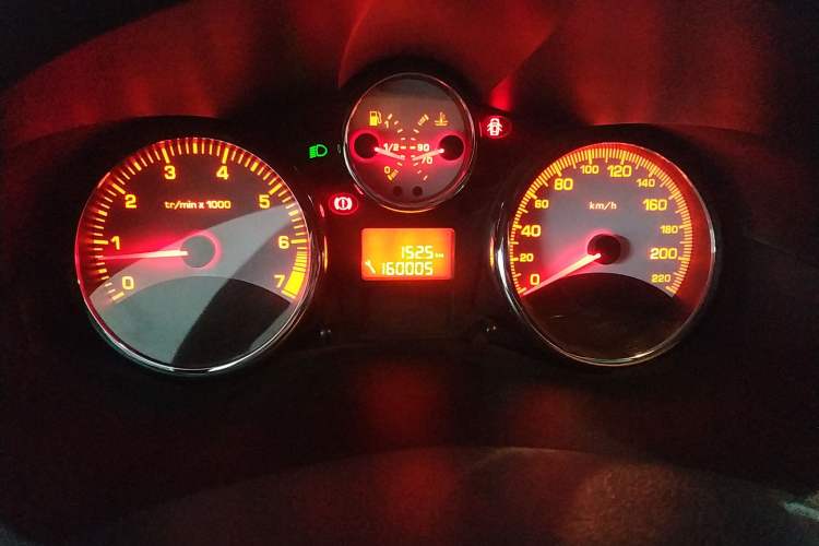 Used Peugeot 207 2011 Sedan 1.4L Manual Yule Edition Odometer Close Up