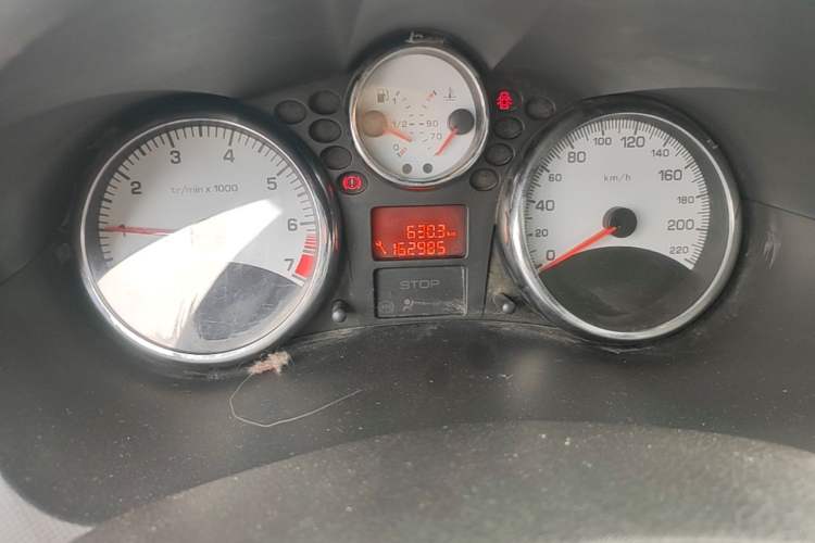 Used Peugeot 207 2011 Sedan 1.4L Manual Yule Edition Odometer Close Up