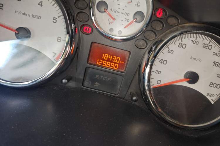 Used Peugeot 207 2011 Sedan 1.4L Manual Yule Edition Odometer Close Up