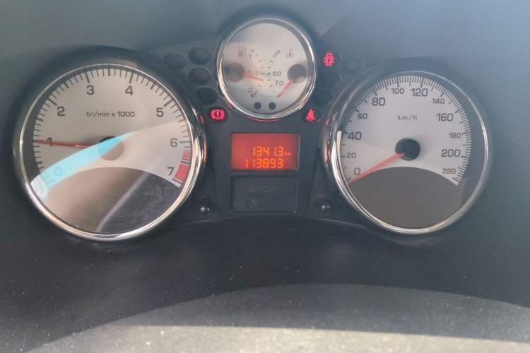 Used Peugeot 207 2011 Sedan 1.4L Manual Yule Edition Odometer Close Up
