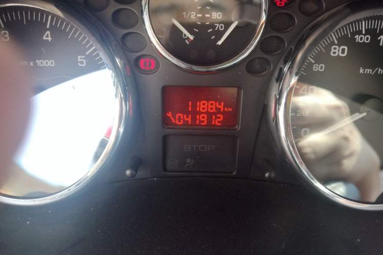 Used Peugeot 207 2011 Sedan 1.4L Manual Yule Edition Odometer Close Up