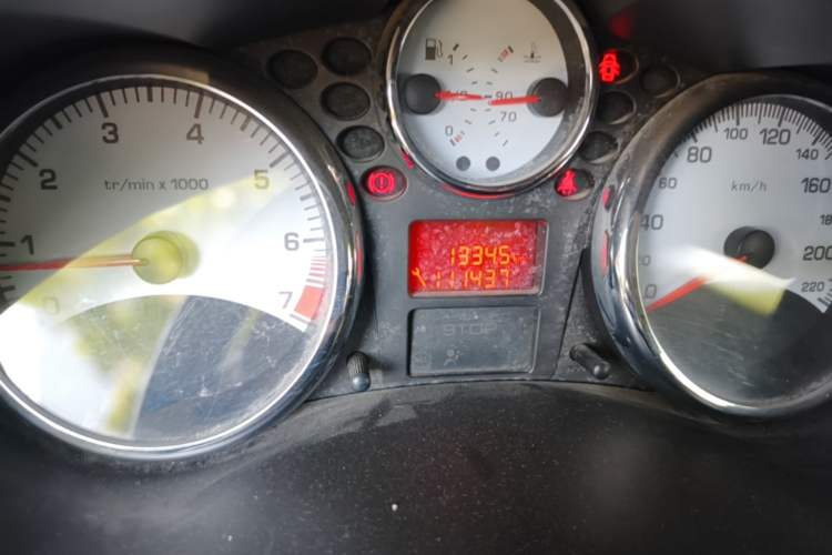 Used Peugeot 207 2011 Hatchback 1.4L Manual Yule Edition Odometer Close Up