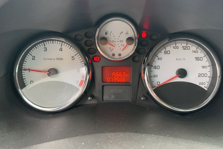 Used Peugeot 207 2011 Sedan 1.4L Manual Yule Edition Odometer Close Up