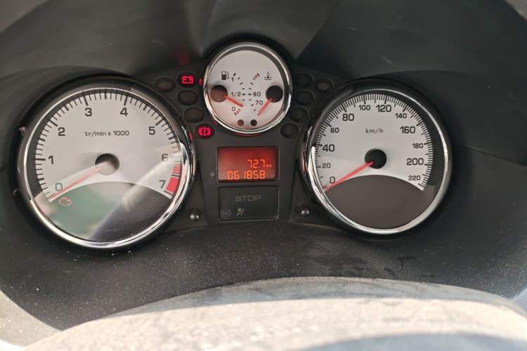 Used Peugeot 207 2011 Sedan 1.4L Manual Yule Edition Odometer Close Up