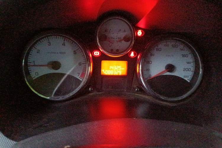 Used Peugeot 207 2011 Sedan 1.4L Manual Yule Edition Odometer Close Up