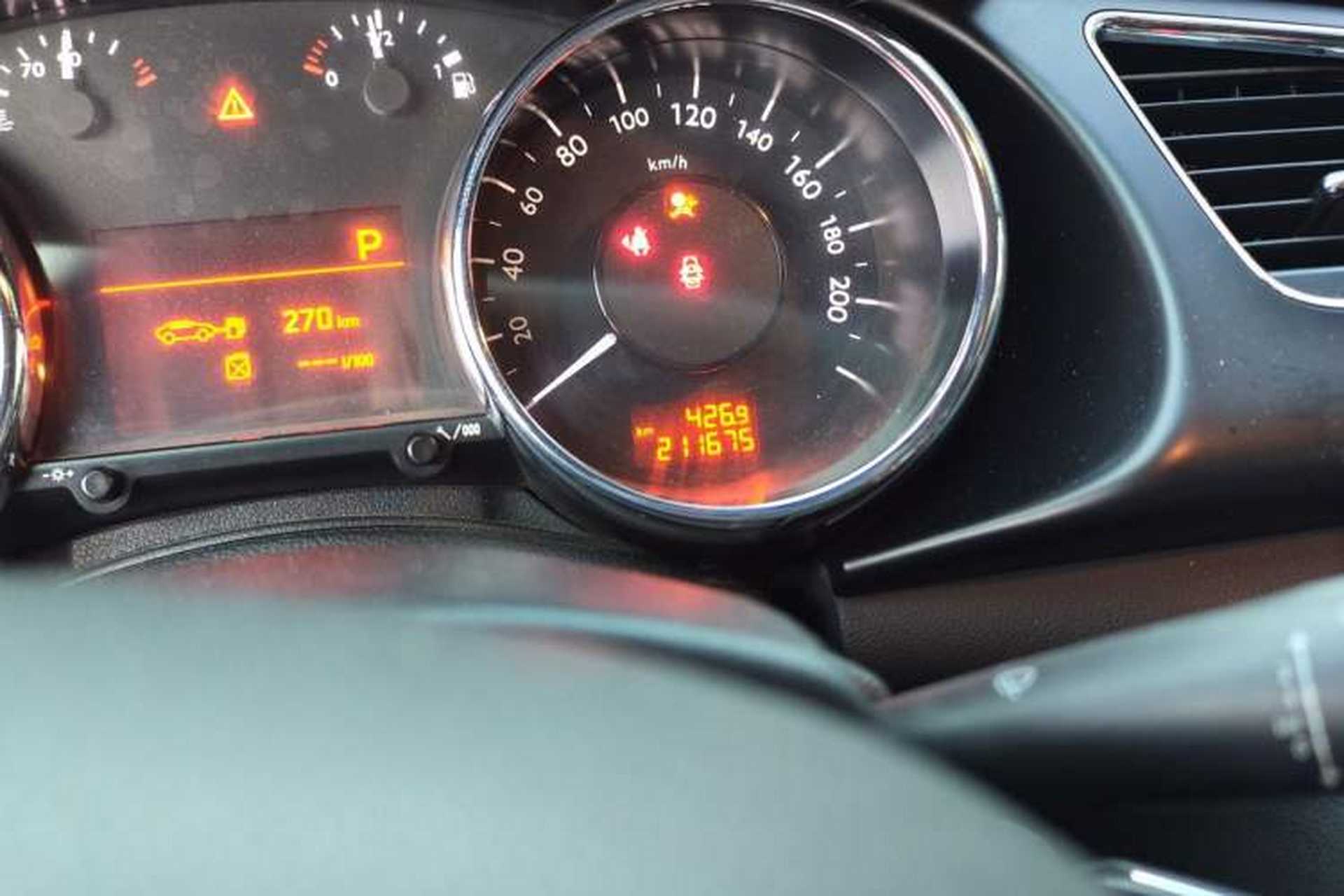 Used Peugeot 3008 2015 2.0L Automatic Classic Edition Odometer Close Up