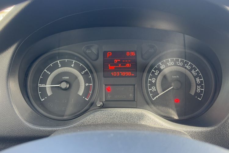 Used Peugeot 301 2014 1.6L Automatic Comfort Edition Odometer Close Up