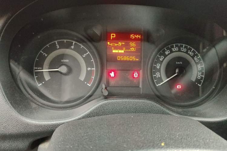 Used Peugeot 301 2014 1.6L Automatic Comfort Edition Odometer Close Up