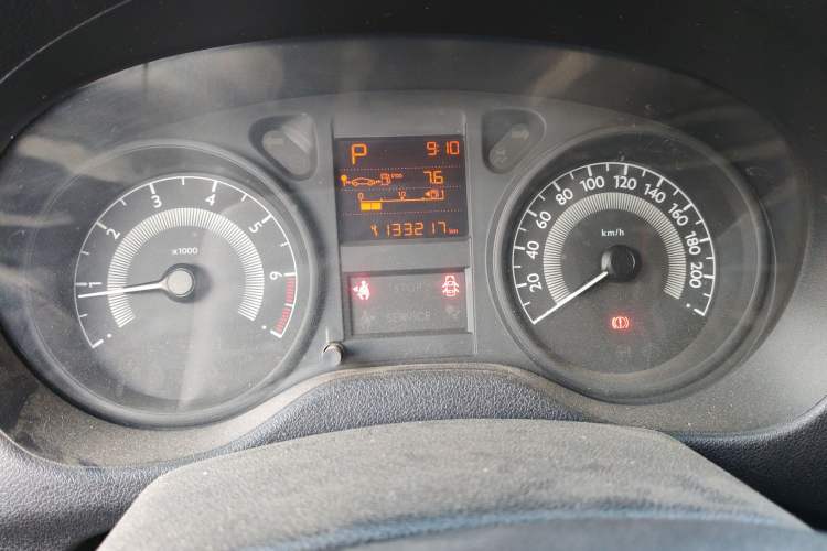 Used Peugeot 301 2014 1.6L Automatic Comfort Edition Odometer Close Up