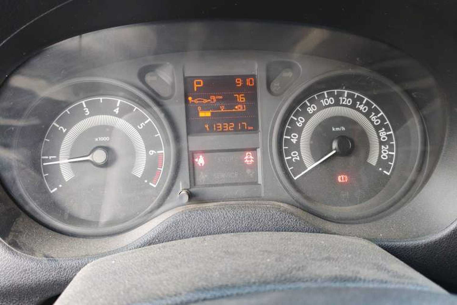 Used Peugeot 301 2014 1.6L Automatic Comfort Edition Odometer Close Up