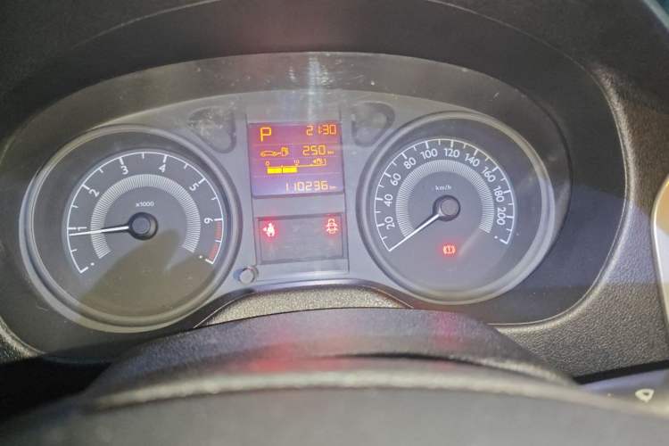 Used Peugeot 301 2014 1.6L Automatic Comfort Edition Odometer Close Up