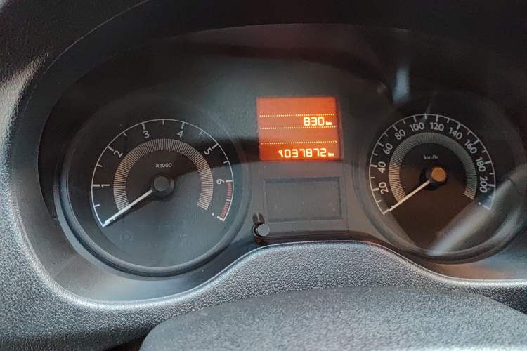 Used Peugeot 301 2014 1.6L Manual Comfort Edition Odometer Close Up