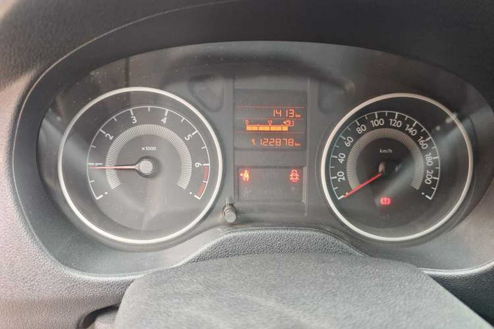 Used Peugeot 301 2014 1.6L Manual Luxury Edition Odometer Close Up