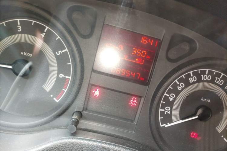 Used Peugeot 301 2014 1.6L Manual Comfort Edition Odometer Close Up