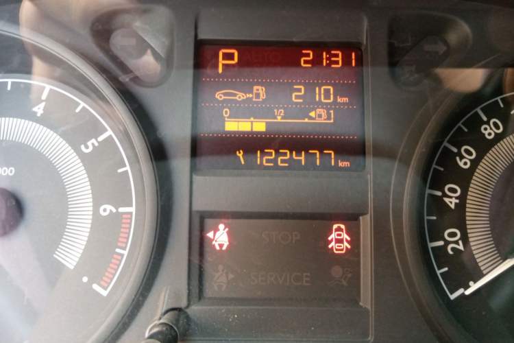 Used Peugeot 301 2014 1.6L Automatic Comfort Edition Odometer Close Up