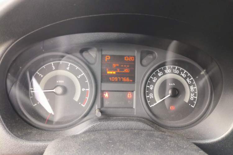 Used Peugeot 301 2014 1.6L Automatic Comfort Edition Odometer Close Up