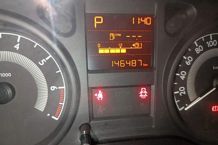 Used Peugeot 301 2014 1.6L Automatic Comfort Edition Odometer Close Up