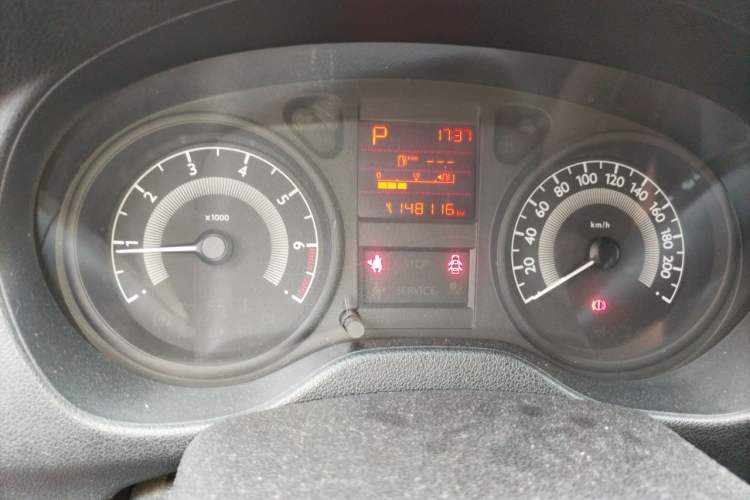 Used Peugeot 301 2014 1.6L Automatic Comfort Edition Odometer Close Up