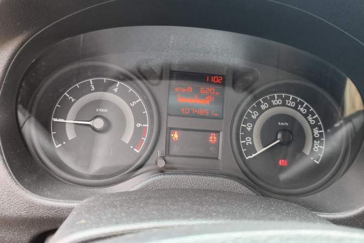 Used Peugeot 301 2014 1.6L Manual Comfort Edition Odometer Close Up