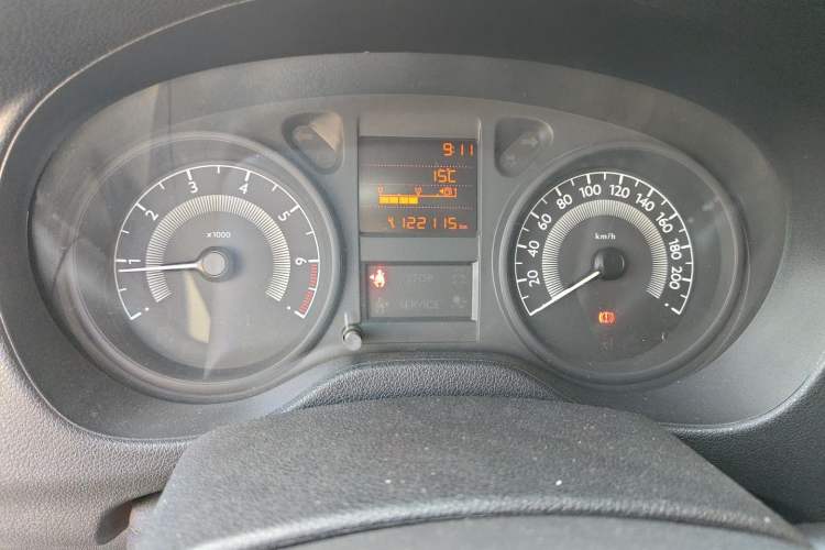 Used Peugeot 301 2014 1.6L Manual Comfort Edition Odometer Close Up