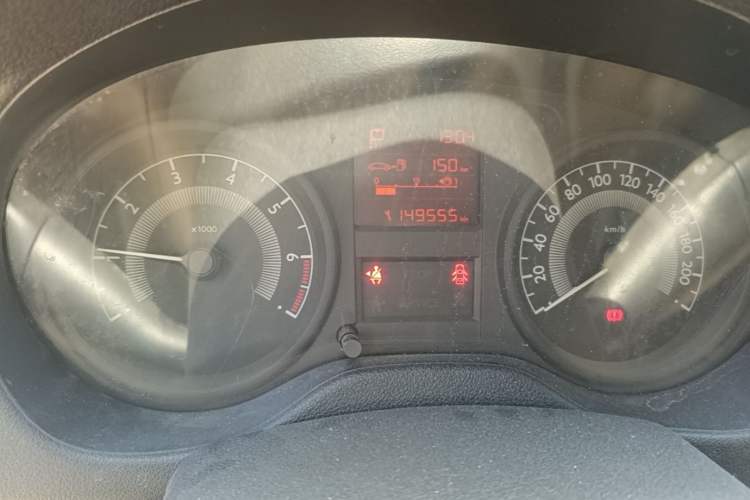 Used Peugeot 301 2014 1.6L Automatic Comfort Edition Odometer Close Up