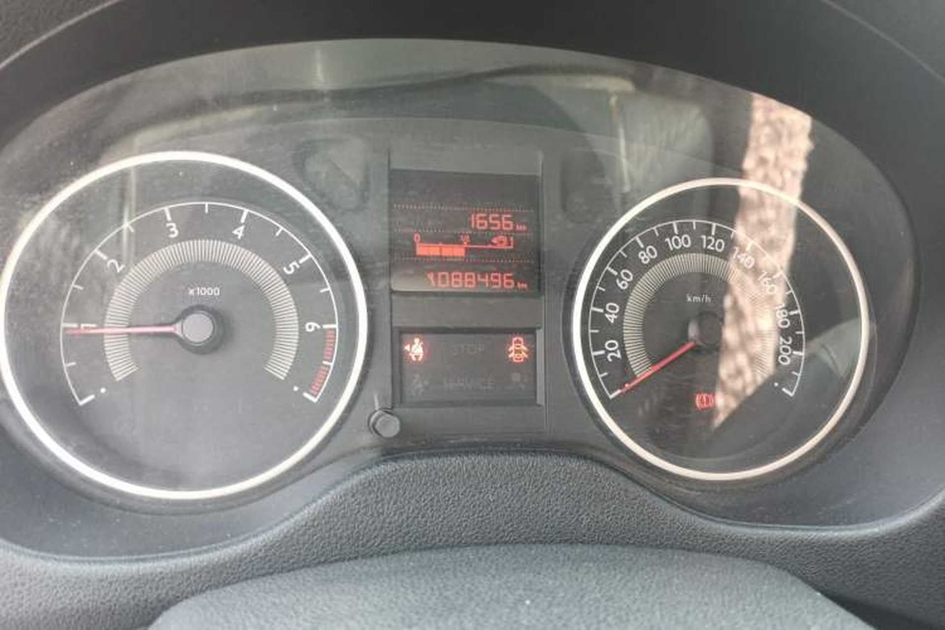 Used Peugeot 301 2014 1.6L Manual Luxury Edition Odometer Close Up
