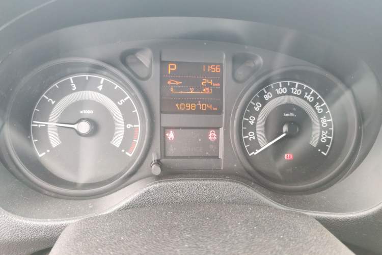 Used Peugeot 301 2014 1.6L Automatic Comfort Edition Odometer Close Up
