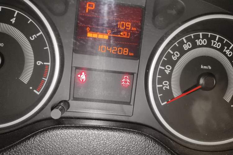 Used Peugeot 301 2014 1.6L Automatic Prestige Edition Odometer Close Up