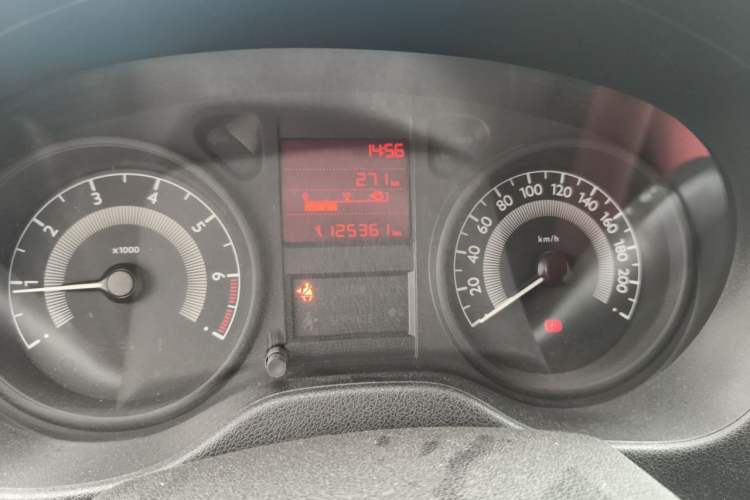 Used Peugeot 301 2014 1.6L Manual Comfort Edition Odometer Close Up