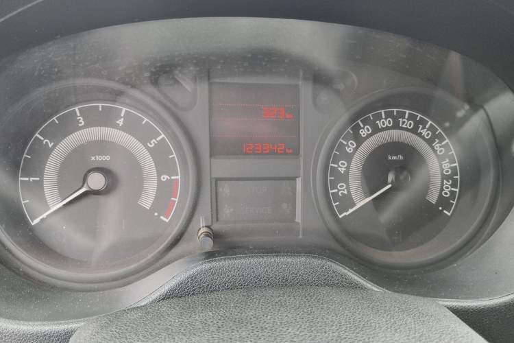 Used Peugeot 301 2014 1.6L Manual Comfort Edition Odometer Close Up
