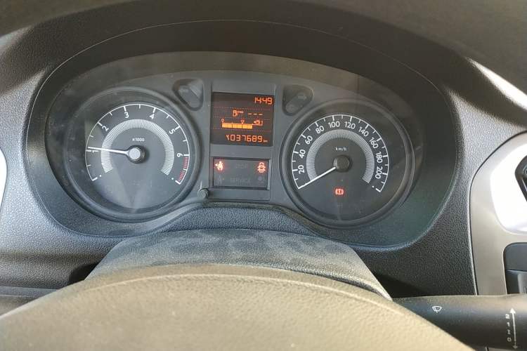 Used Peugeot 301 2014 1.6L Manual Comfort Edition Odometer Close Up