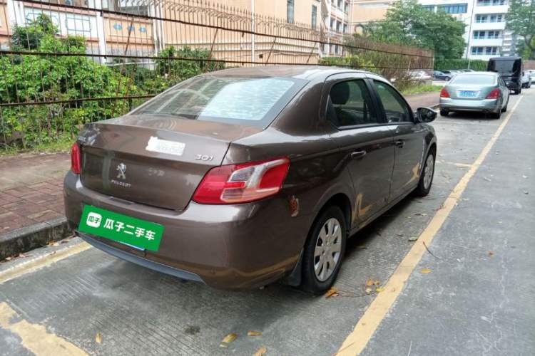 Used Peugeot 301 2014 1.6L Automatic Comfort Edition Rear Right 45 Deg