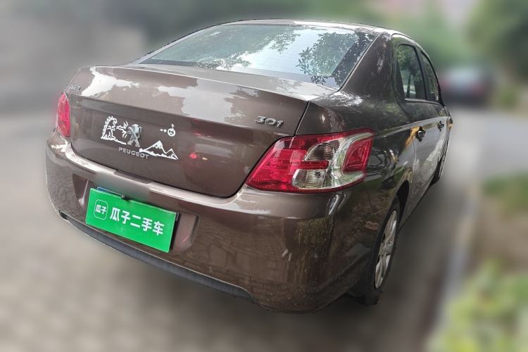 Used Peugeot 301 2014 1.6L Automatic Comfort Edition Rear Right 45 Deg