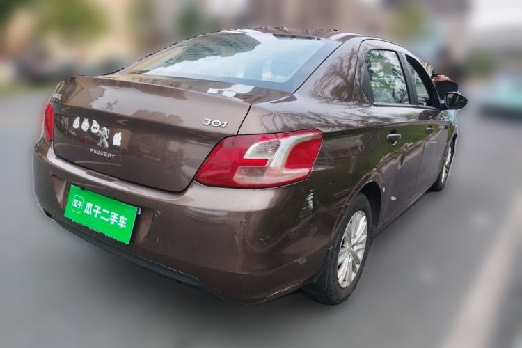 Used Peugeot 301 2014 1.6L Automatic Comfort Edition Rear Right 45 Deg